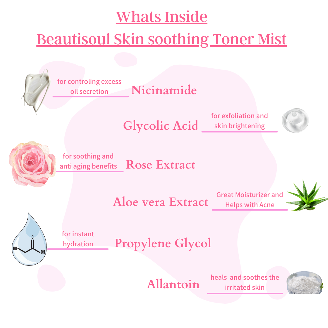 Beautisoul Skin Soothing Rose Toner Mist - 100 ml