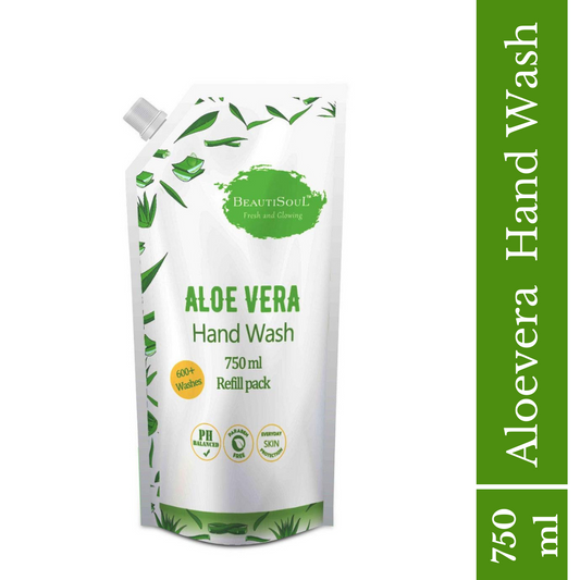 Beautisoul Aloe vera Hand wash Refill Pouch - 750 ml