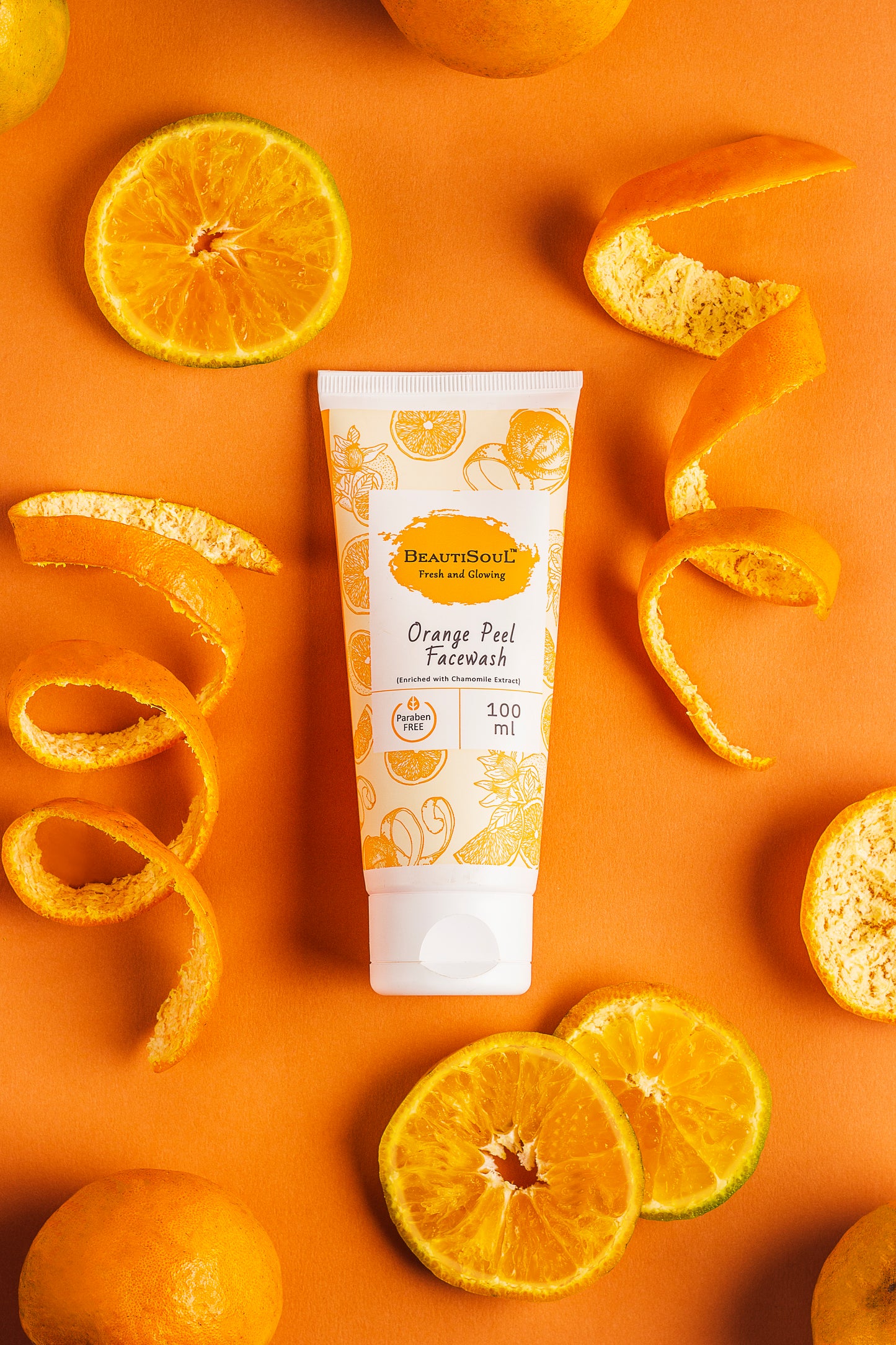 Beautisoul Orange Peel Face Wash - 100 ml