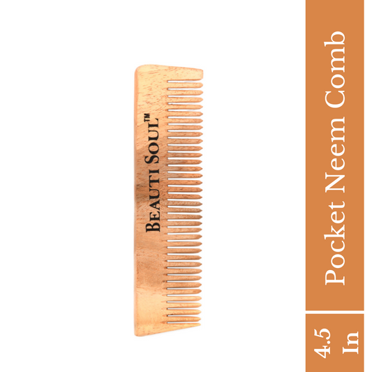 Beautisoul Pocket Neem Wood Comb