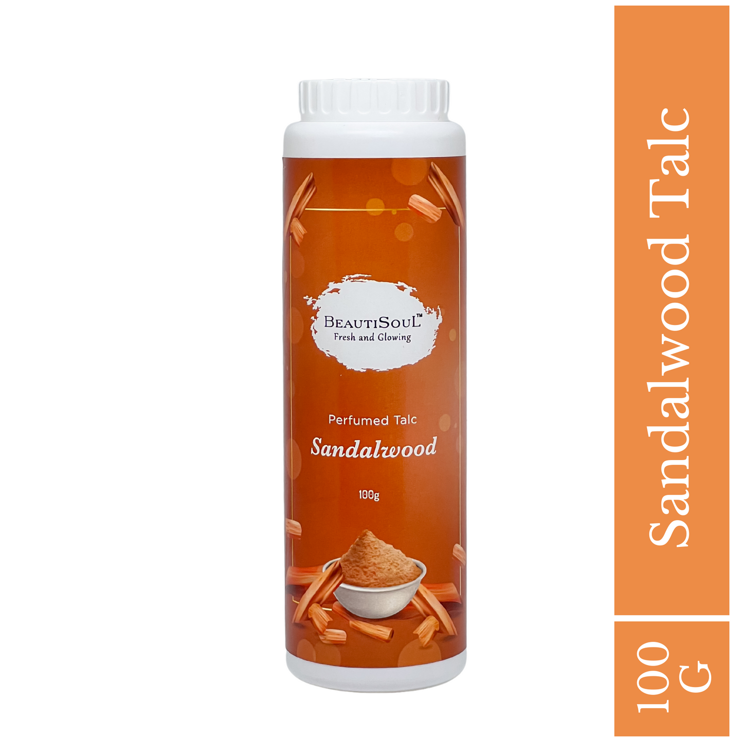 Beautisoul Sandalwood Perfumed Talc for men and women - 100 g
