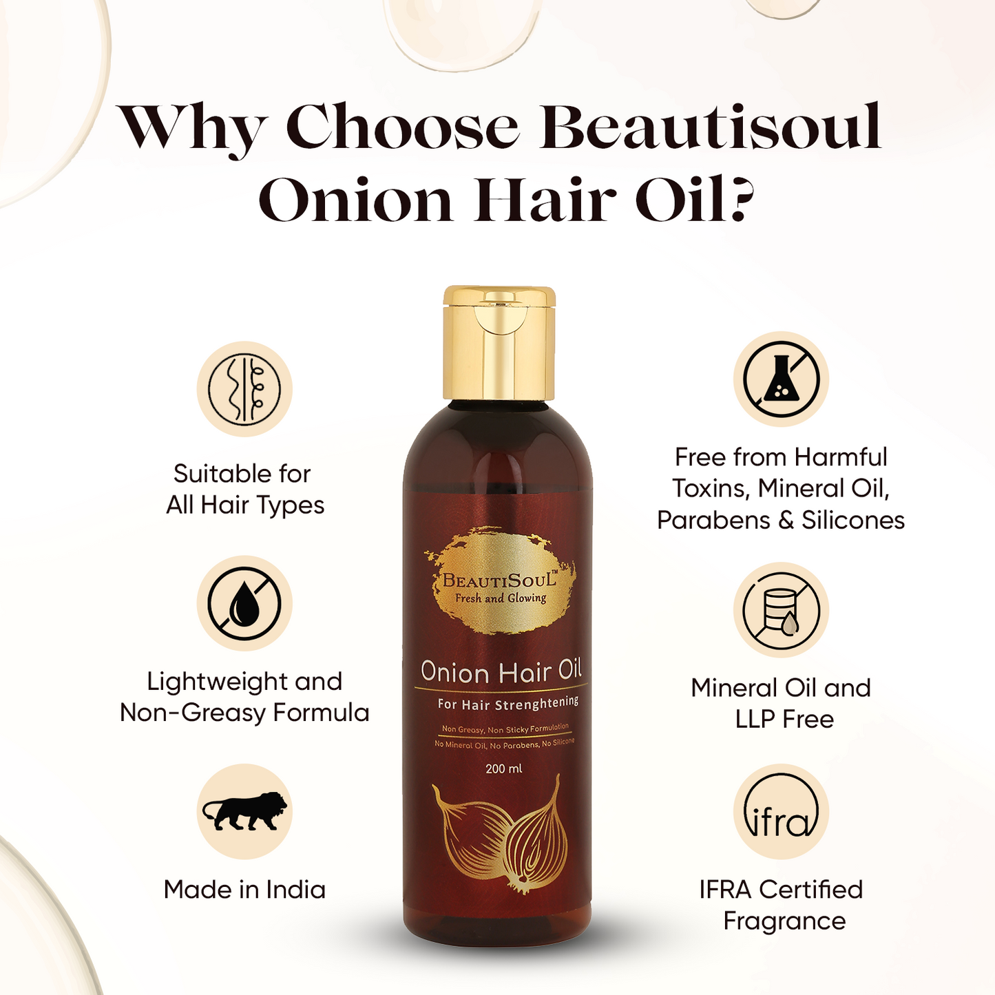 Beautisoul Onion Hair Oil - 200 ml