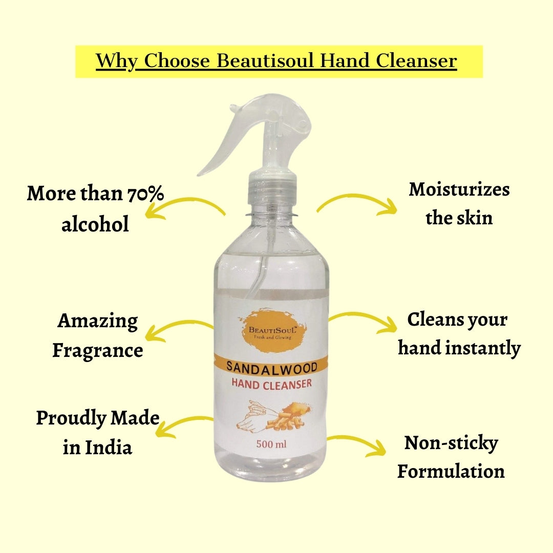 Beautisoul Sandalwood Hand Cleanser 500 ml Trigger